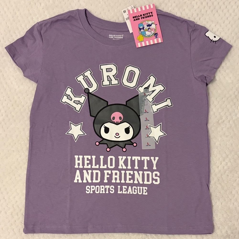 Hello Kitty & Friends Kuromi Purple Girls' Tee Size 10-12
